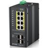 ZYXEL SWITCH INDUSTRIALE MANAGED, 12X GIGABIT POE 240W, DIN RAIL, ALIM. 12-58V D