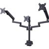 StarTech.com Supporto per tre monitor fino a 27", VESA 75x75/100x100, regolazion