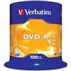 Verbatim DVD-R Matt Silver 4,7 GB 100 pz (Verbatim DVD-R 16x 100pk Spindle)