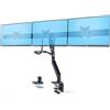 MediaMondo StarTech.com Supporto per 3 monitor da 27" a barra trasversale, VESA 75x75/100x1