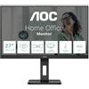 AOC MONITOR 27 LED IPS QHD 16:9 4MS 350 CDM, USB-C, PIVOT, DP/2HDMI, MULTIMEDIAL