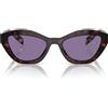 Prada Occhiali da Sole PRA02S 17N50B Marrone/Viola Unisex 52/19/140