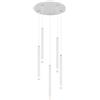 Globo lighting Lampadario a sospensione a 5 luci Ryan mini cilindro in metallo bianco opaco stile minimal 5XG9 15629W-5/40