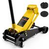 VEVOR Cric Idraulico a Carrello 3 Tonnellate a Basso Profilo, Cric Idraulico da Pavimento in Acciaio, a Pistone Singolo con Pedale, Altezza di Sollevamento 130-500 mm, Multiuso per Berline, Auto e SUV
