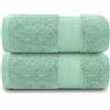 GC GAVENO CAVAILIA Telo da bagno extra large, 2 pezzi, 700 g/m², in cotone egiziano di qualità alberghiera, extra large, 100 x 180 cm, asciugamano da bagno extra morbido, uovo d'anatra