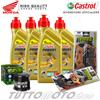 CASTROL - TROFEO - HIFLO KIT TAGLIANDO HONDA INTEGRA 700 2011-2014 OLIO CASTROL FILTRO PASTIGLIE SINTER