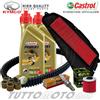 Castrol - Hiflo - NGK - Mitsuboshi - Kym Tagliando KYMCO XCiting 400 2014-2015 / Olio Castrol Power1 10W40 + Kit Completo