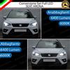 ELM CONVERSIONE FARI FULL LED SEAT ARONA 6000K XENON LED CANBUS NO AVARIA LUCI