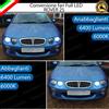 ELM CONVERSIONE FARI FULL LED H7 + H1 ROVER 25 6000K LED CANBUS NO AVARIA LUCI