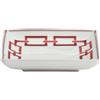 GINORI 1735 SVUOTATASCHE 13,5 CM, CATENE IMPERO ROSSO SCARLATTO