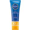 Beiersdorf NIVEA Crema solare per viso e cura con SPF 30 (50 ml), protezione solare istantanea per viso, collo e décolleté, crema solare con idratante 24 ore