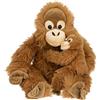 Uni-Toys - Orang-utan con bambino seduto - 30 cm (altezza) - scimmia - peluche
