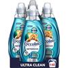 Coccolino Wonder Wash, Detersivo Lavatrice Liquido, Odor Protection, Efficace nei Cicli Brevi da 15 Minuti, Anche a Freddo, con Agenti Anti Odore, Pulizia Profonda, 37 Lavaggi, 4 Pezzi da 1480 ml