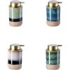 Ad Trend Dispenser Sapone Ceramica Ass. D 9 Cm H 14 Cm - Dosatore Bagno Moderno Porta Sapone Liquido 1 Pz
