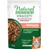 Trainer Natural Straccetti Boli di Pelo per Gatti Sterilizzati da 70 gr Gusto Salmone