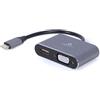 Gembird Cavo Adattatore Gembird Tipo C Usb C-HDMIVGA-01 USB + VGA Grigio