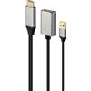 Gembird Cavo video Gembird HDMI maschio 4K 60Hz a DisplayPort femmina 10cm Nero [AKGEMHV00000019]