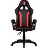 QUBICK TAKE TWO Sedia da gioco Qubick AC Milan Devils max 150kg Nero/Rosso [SGPN0002]