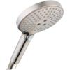 Hansgrohe 26037821 - Doccetta Raindance Select con polvere a pioggia, in nichel spazzolato, 2,5 litri al minuto
