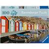Ravensburger Puzzle 12001730 - Colourful Houses in Sweden - Puzzle fotografico da 100 pezzi per persone anziane e anziane