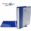 Starline Raccoglitore A4 blu Kingshow - 4 anelli 65 mm - dorso 8 cm - 29,5x32 cm