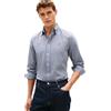 Tommy Hilfiger Uomo Camicia Flex Dobby in Cotone, Blu (Carbon Navy), S