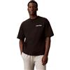Calvin Klein Uomo T-Shirt Maniche Corte Crew Neck Wide Fit, Nero (Black), S