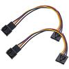 Create idea 2 pezzi 5 pin a 4 pin adattatore convertitore cavo di estensione interfaccia ventola dedicata linea di conversione compatibile con PC Dell