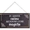 CARISPIBET In questa Cucina | Simpatico Segno Regalo ispiratore Decorazione della Cucina cartelli Decorativi per Il Tuo Bar Ristorante 15 x 30 cm