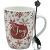 Victor Philippe Set Mug Cristalli Di Neve Con Cucchiaino