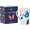 Erboristeria Magentina Tazza Happy Mug Passerotto e Farfalla