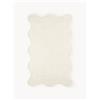 Westwing Collection Tappeto tessuto a mano con bordo ondulato Wavy