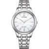 CITIZEN Eco-Drive Orologio solare da donna con cinturino in acciaio inox con diametro di 33 mm, diverse varianti, argento, Bracciale