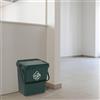 Dmora Pattumiera Stavelot, Cestino portarifiuti, Bidone per raccolta differenziata, Cestino spazzatura, 100% Made in Italy, 40x31h39 cm, Verde
