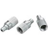 XLC 2501960059 Adattatore per valvola, unisex, per adulti, argento, taglia unica