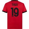 A.C. Milan AC Milan Maglia Home Replica Stadio, Maglia da Calcio Casa, Ufficiale, Stagione 2023/24, Theo 19, XL