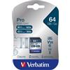 Verbatim Scheda SD Pro U3 SDXC, 64 GB - 47022