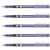 Pilot V5 HI-TECPOINT LIQUIDO INCHIOSTRO PENNA A SFERA (confezione da 5 pasta fine viola