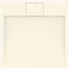 Ideal Standard - Ultra Flat S i.life, Piatto doccia quadrato 70x70 in resina, Piletta con scarico nascosto, Finitura opaca effetto pietra, Sabbia