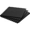 VEVOR Piastrelle per Pavimenti da Garage, Confezione da 8 Piastrelle Modulari a Incastro da 513 x 513 x 5 mm, Tappetini Antiscivolo in PVC con Piastra Diamantata per Officina, Magazzino, Nero