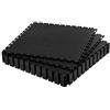 VEVOR Piastrelle per Pavimenti da Garage, Confezione da 16 Piastrelle Modulari a Incastro da 513 x 513 x 5 mm, Tappetini Antiscivolo in PVC con Piastra Diamantata per Officina, Magazzino, Nero