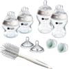 Tommee Tippee Natural Start - Set di biberon anti-coliche da 150 ml e 260 ml, flusso medio, tettarelle simili al seno per un fermo naturale, autosterilizzanti