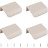 MOROBOR Maniglia a Spinta per Cassetti, 4pz Stile Moderno Nascosto, Maniglia Invisibile in Lega di Alluminio per Armadio, 50mm/Grigio Cashmere