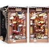 Cutefun Book Nook - Kit di Angoli per Japanese Book Nook - Kit in