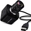 ELP Fotocamera USB con zoom ottico 4K, ultra HD, sensore IMX317, con obiettivo varifocale da 2,8 - 12 mm, 3840 x 2160 a 30 fps, messa a fuoco, fotocamera USB regolabile, plug and play per videocamere