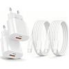 AOKUTDA 2Pcs Caricatore USB C,Presa 25W Ricarica Rapido con Cavo USB C 2m for iPhone 17 16 15 14 13 12 11 Pro/Pro Max/Plus,SE XS XR 8 7 6S Plus Mini SE,Samsung Galaxy S25 S24,Spina USBC Alimentatore Muro