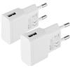 Security-01 Confezione da 2 caricabatterie USB da 5 V 1 A 5 W AC a DC per telecamere IP, tablet, lettori MP3, e-reader, smartphone, utensili elettrici e molto altro ancora