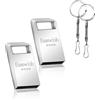 Geweo Chiavetta USB 64GB Penna USB Flash Drive 64 GB per Laptop, PC, Auto, Smart TV etc. (Argento* 2 pezzi)