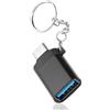 OFFCUP Adattatore da USB 3.0 a USB-C, Adattatore OTG USB-C a USB 3.0 da 10 Gbps con Portachiavi Compatibile con iPhone16 serie 15 MacBook Pro M4 Mac Mini Galaxy S24