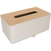 NICEME Scatola di Fazzoletti in Pelle PU, Porta Fazzoletti da Scrivania, Dispenser per Fazzoletti, Adatta per Ufficio e Casa, 25 x 14 x 10 cm, Beige